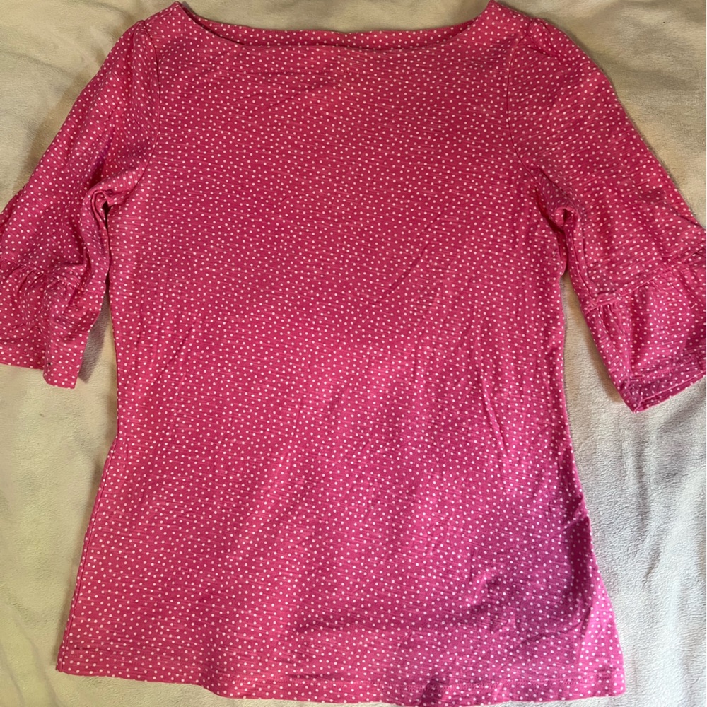 Lilly Pulitzer size L polka dot top